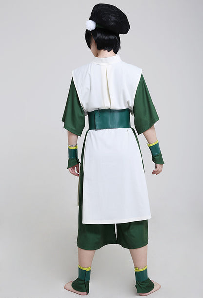 Anime Cosplay Costume Adult Green Suit with Hairband