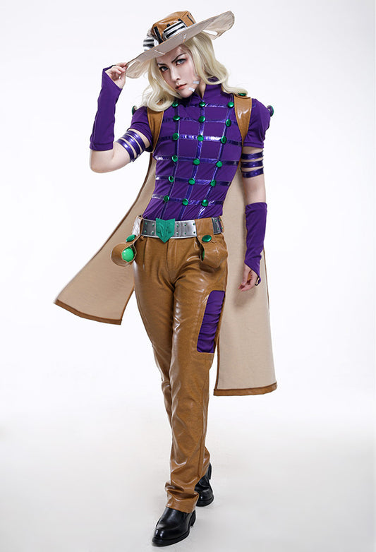 Spin Master Gyro Zeppeli Cosplay Costume Full Set with Hat and Cloak