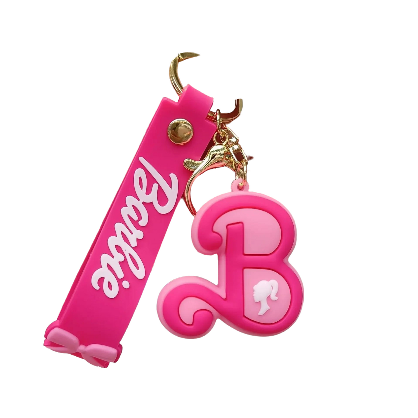 Barbie Letter Keychain Kawaii Cartoon Y2k Key Pendant