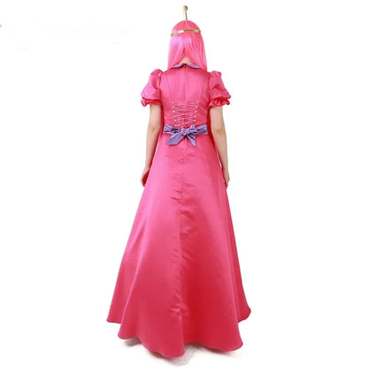 Adventure Princess Bubblegum Cosplay Costume with Crown