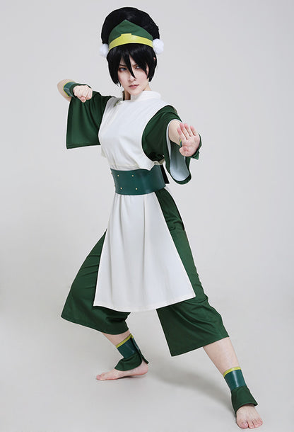 Anime Cosplay Costume Adult Green Suit with Hairband