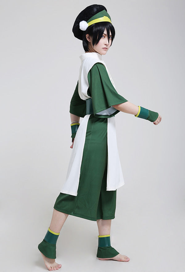 Anime Cosplay Costume Adult Green Suit with Hairband