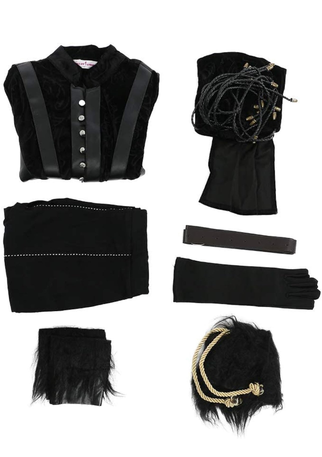 Jacket Pants and Accessories for Witch Cosplay Costume