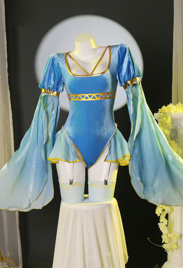 Princess Bodysuit and Sleeves with Thigh Socks Cosplay Costume