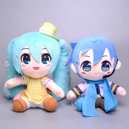 Hatsune Miku Sun flower KAITO Figurines toy Plush Dolls