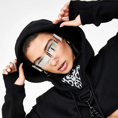 Futuristic Narrow Visor Sunglasses Personality Mirrored Lens Eyewear Glasses