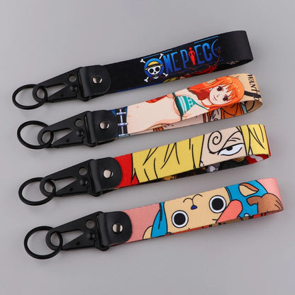 Keychain Lanyards Tag Holder Wrist Strap Anime Key Holder Backpack Key Ring Accessories