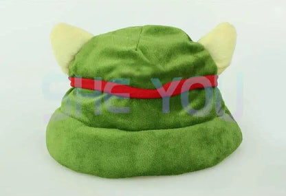 Game LOL Swift Scout Teemo Cosplay Hat High Quality Plush Teemo Cap