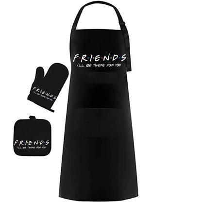 Friends I'll be there for you Kitchen apron mitt & Pot Holder